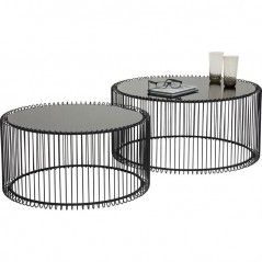 Coffee Table Wire Black (2/Set)